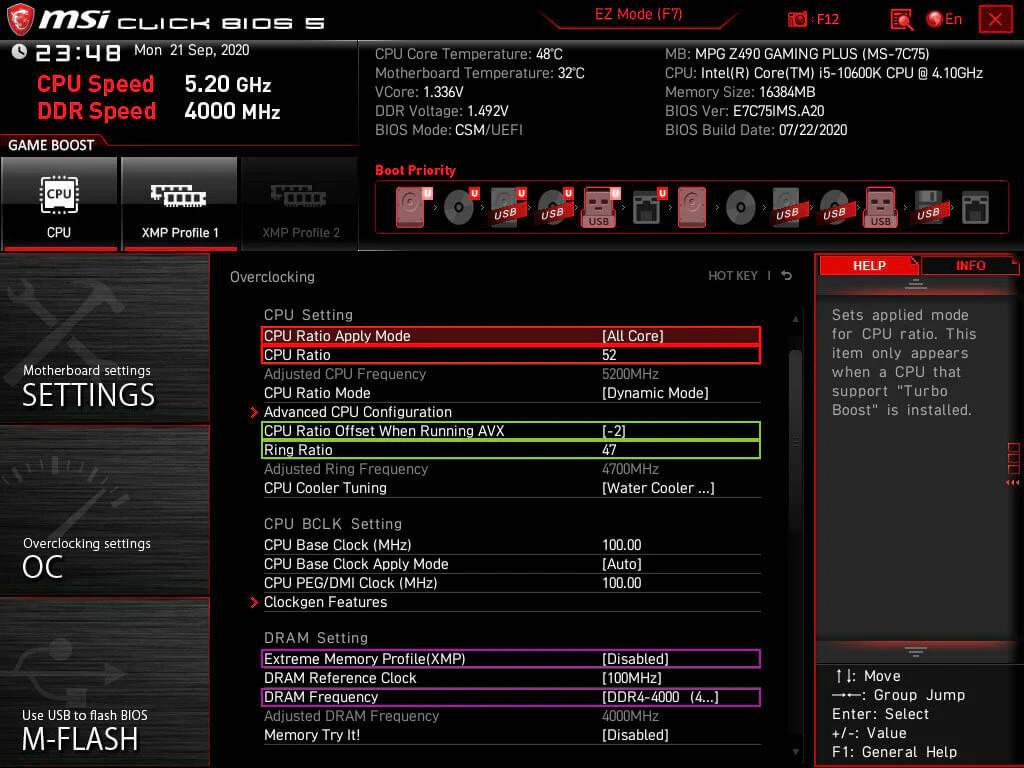 Fine-Tuning CPU Ratio Offset