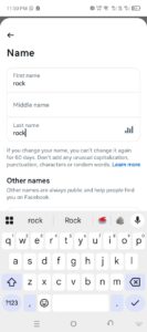  Facebook name change